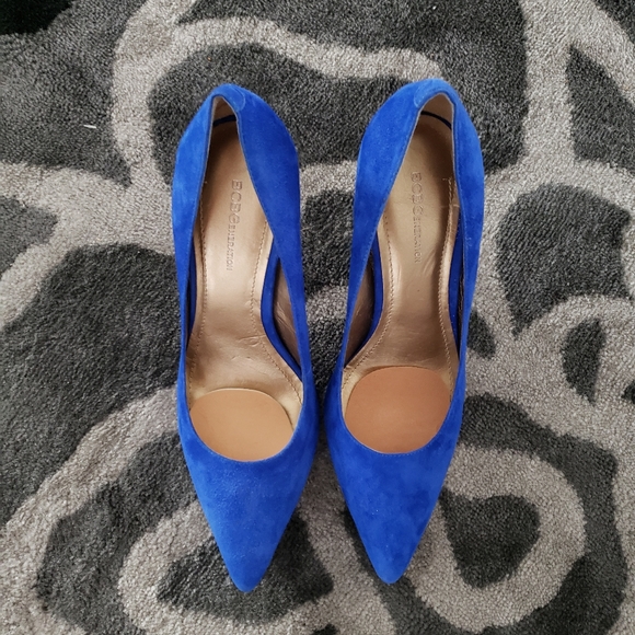 BLUE SUEDE PUMPS - Picture 1 of 3
